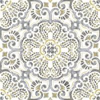 WallPops FP2947 Antico Peel &amp- Stick - Baldosas para piso- multicolor